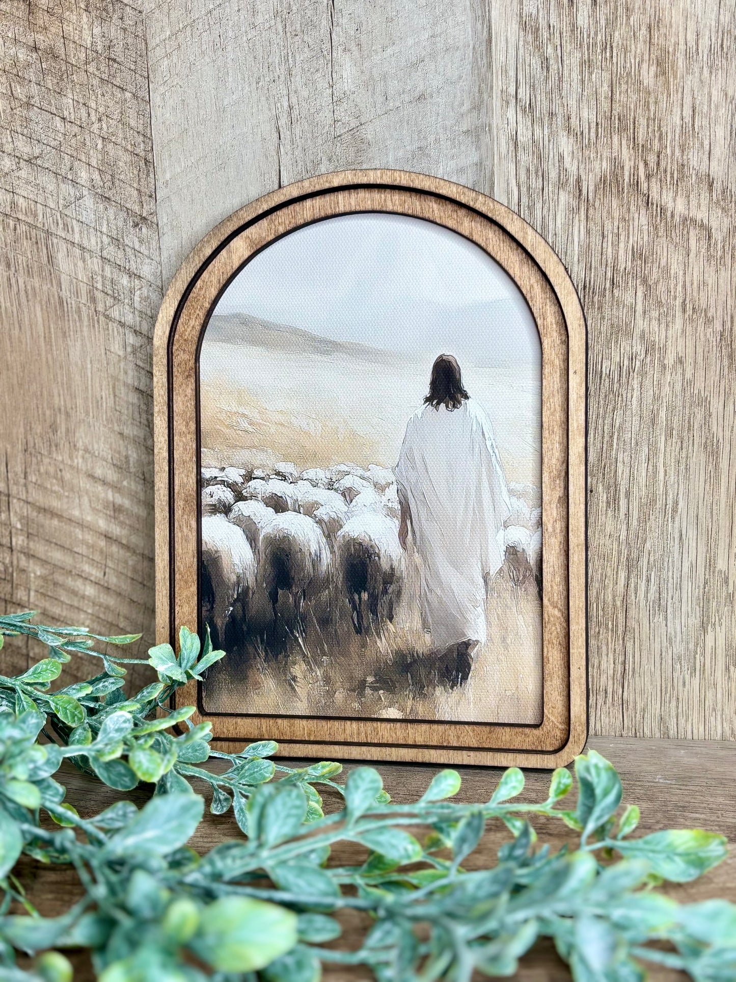Jesus Sheep Framed Art
