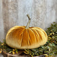 10" Pale Orange Velvet Pumpkin