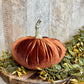 7.5" Velvet Pumpkin