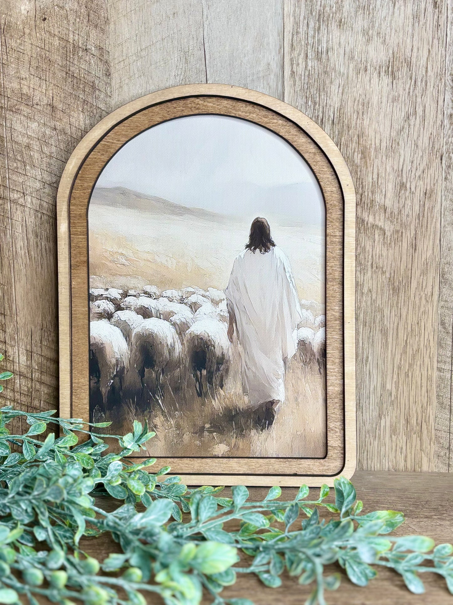 Jesus Sheep Framed Art