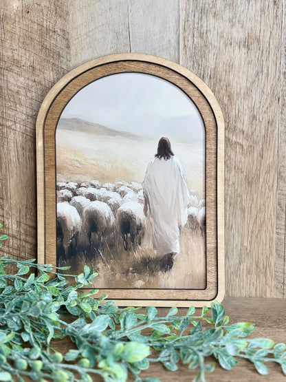 Jesus Sheep Framed Art