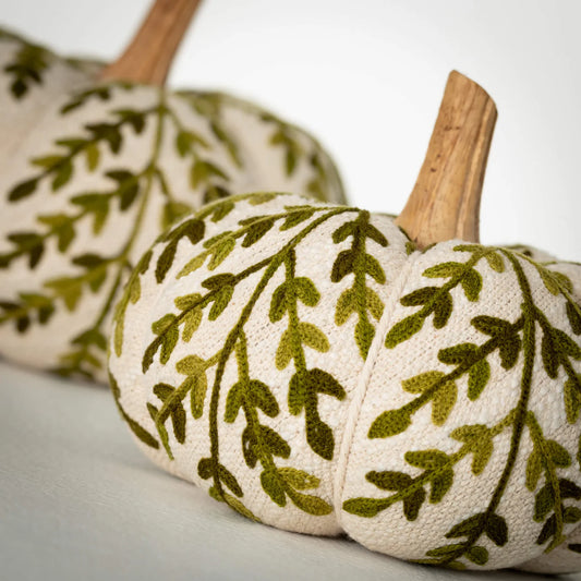 Green and Cream Pumpkins
