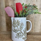 7.5"H EVERGREEN BRANCH PITCHER