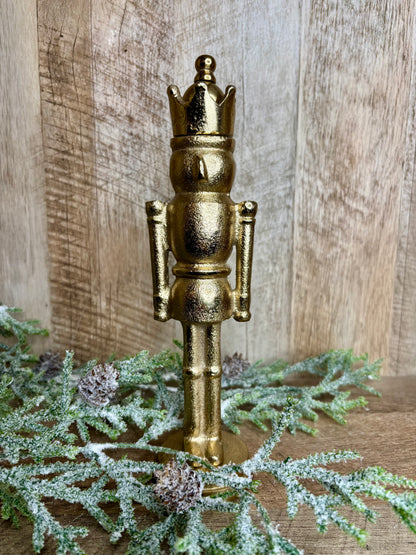 11" GOLD ALUMINUM NUTCRACKERS