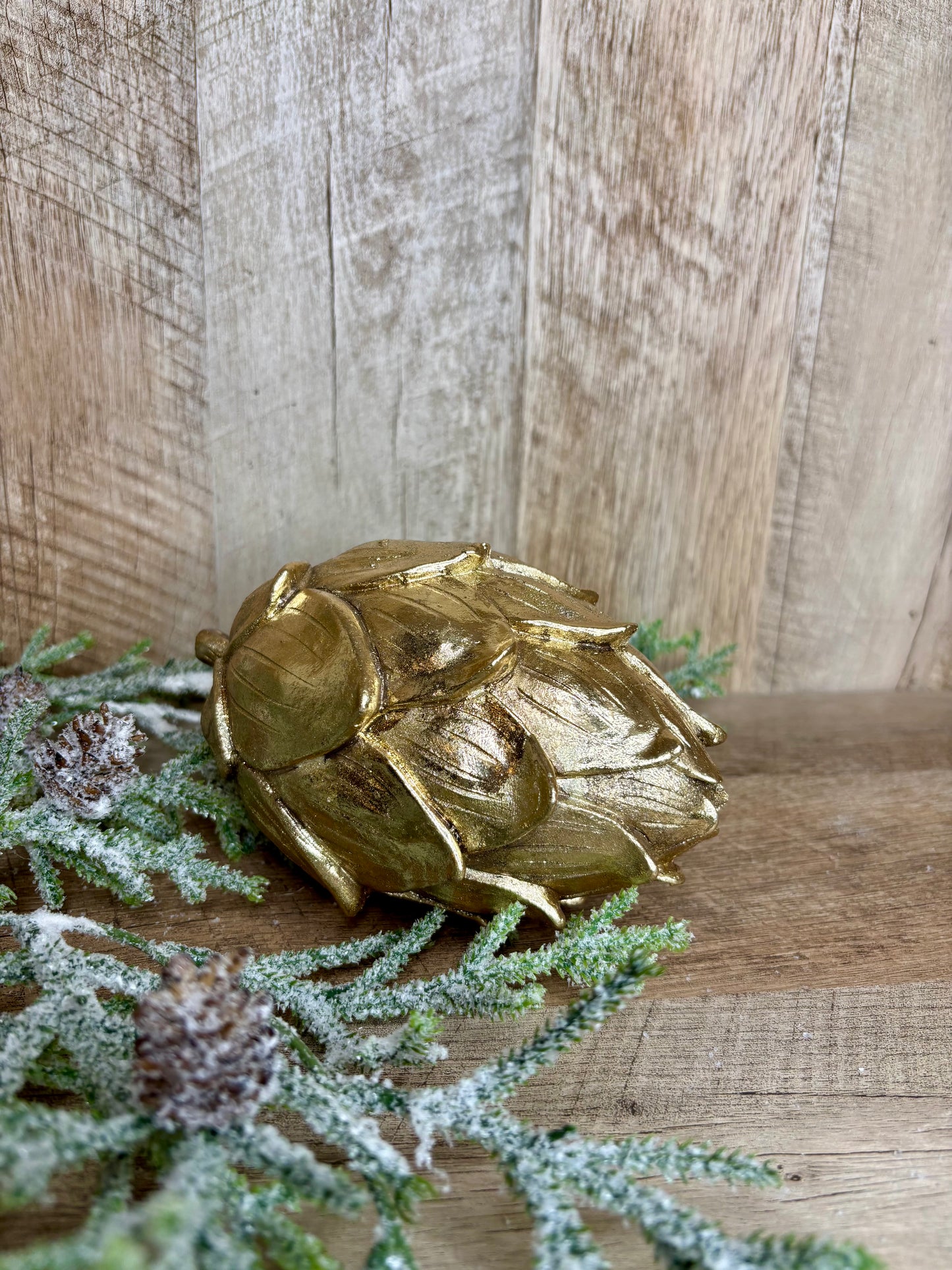 6.5"L GOLD ARTICHOKE DECOR
