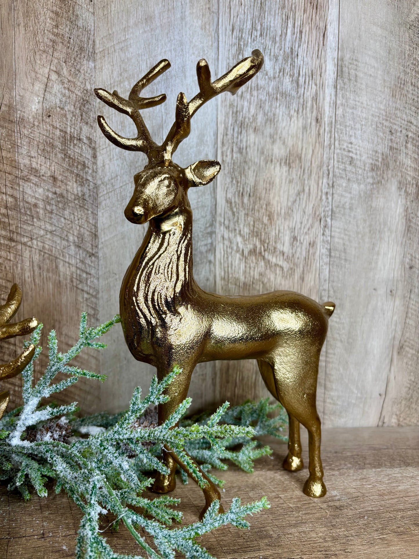 14.5" GOLD BENT LEG STANDING REINDEER