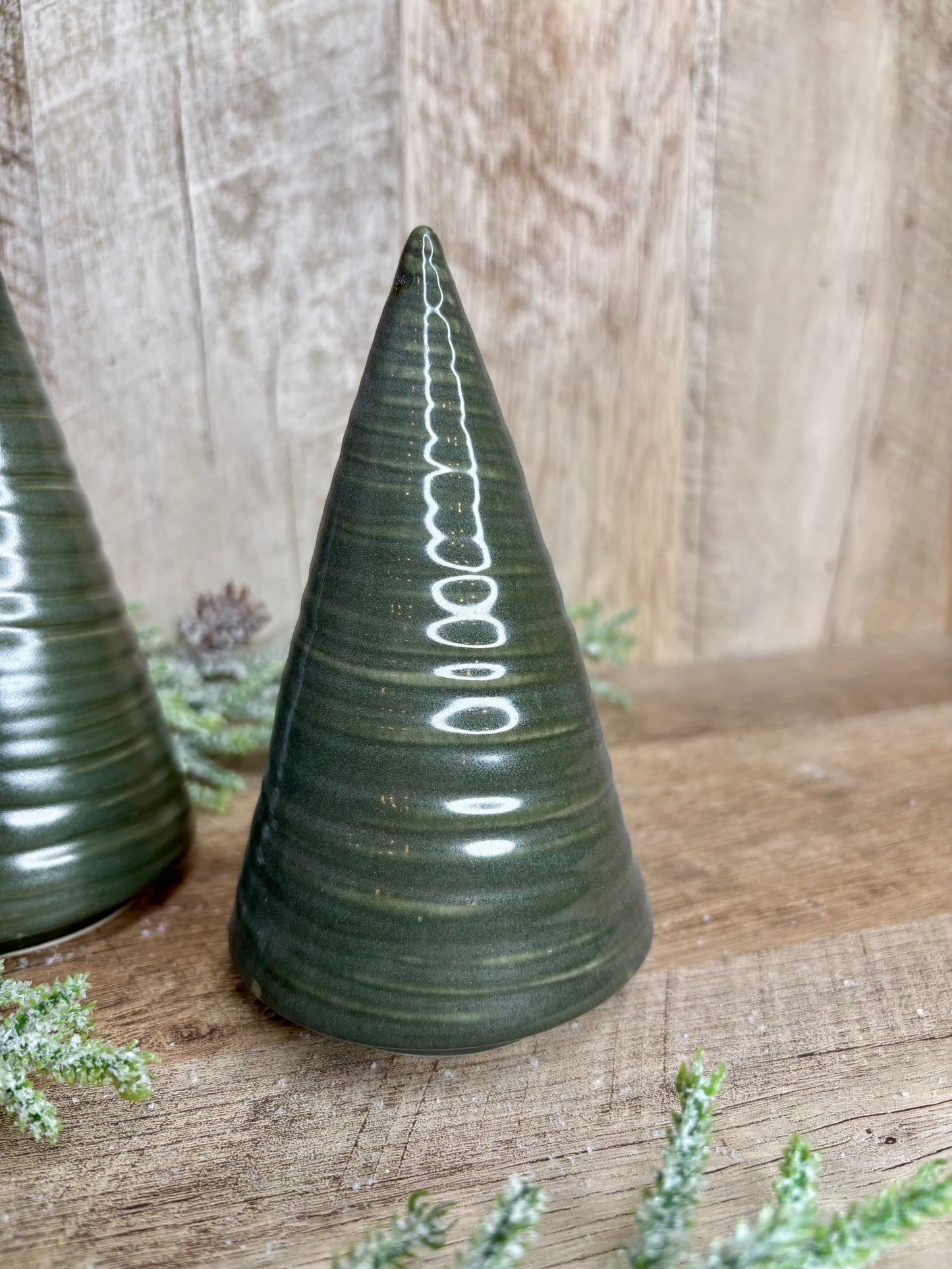 5.5" DARK GREEN SPIRAL TREE