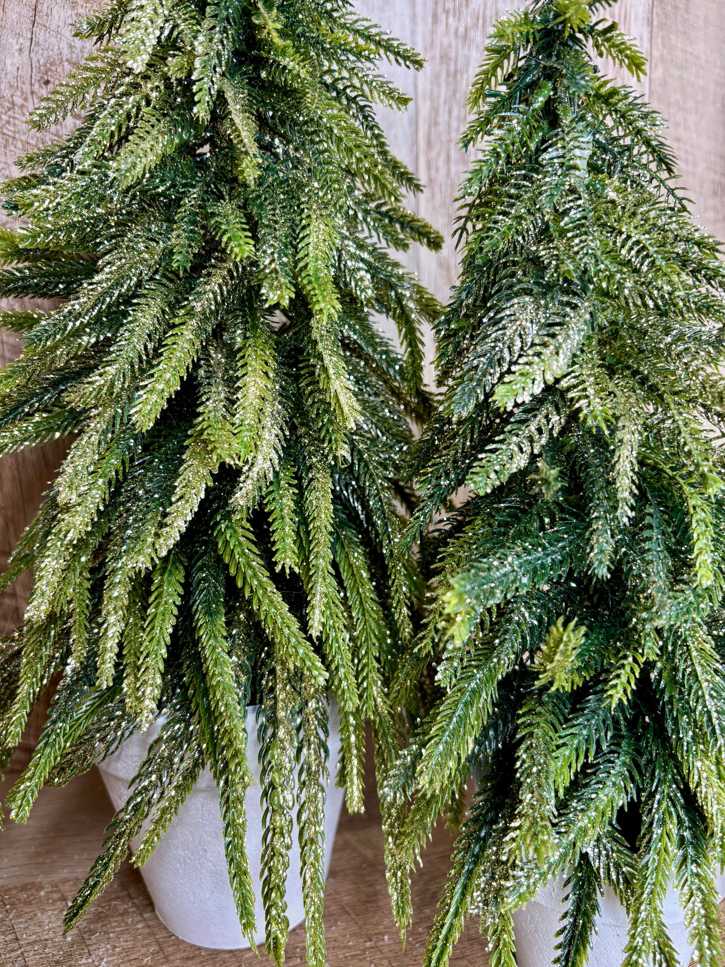 13" GOLD DUSTED TREE IN POT