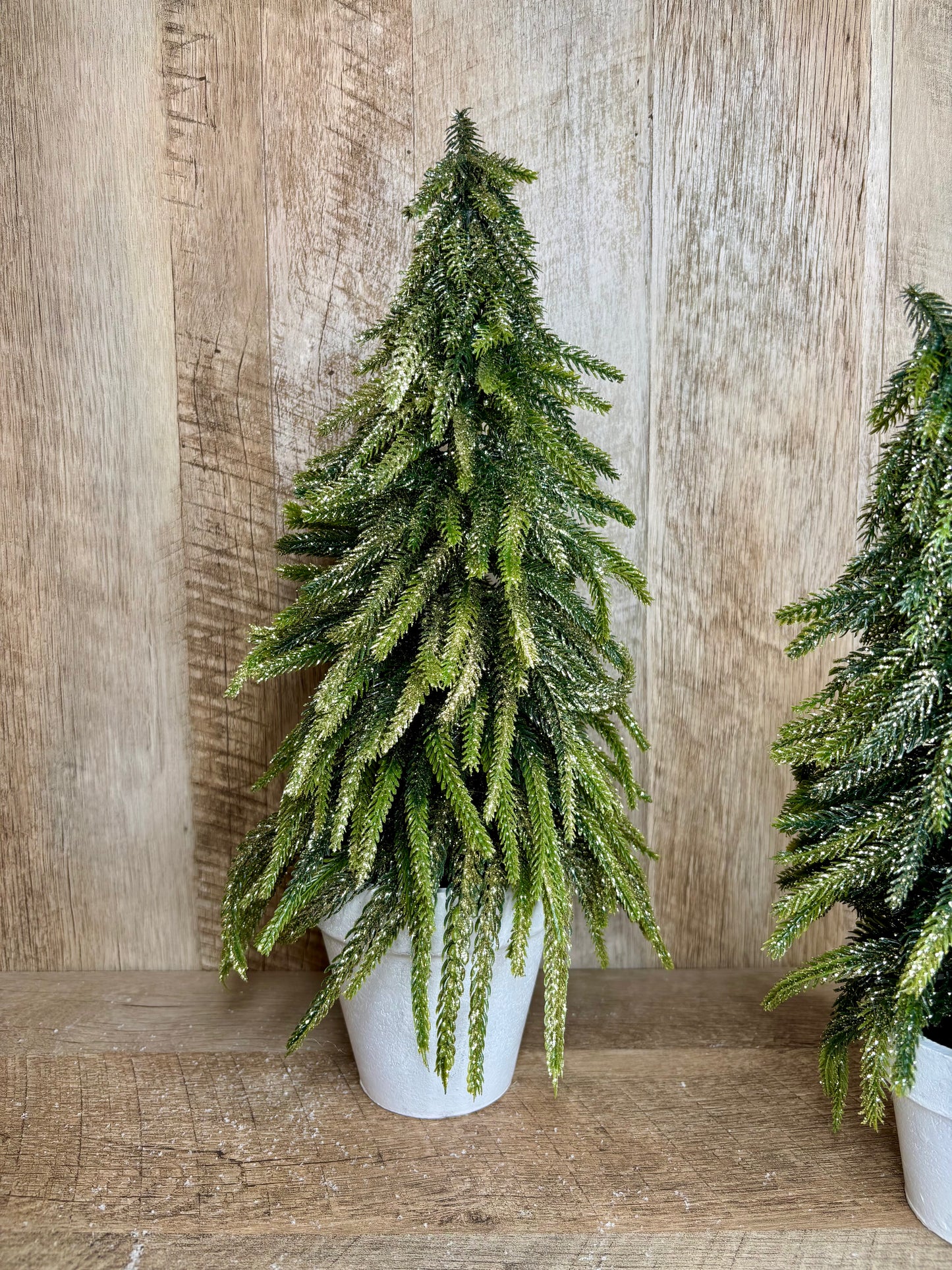 17" GOLD DUSTED TREE IN POT