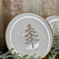 EVERGREEN TREE DESSERT PLATES