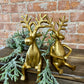 GOLD SITTING SHELF EDGE REINDEER