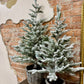 31.5"H SNOWY TREE IN BASKET