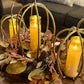 S/3 Distressed Golden Pumpkin