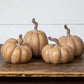 5.25" Tan Resin Pumpkin