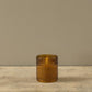 Amber Dotted Glass Candle