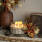 Woven Wicker 3 Wick Candle
