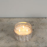 Woven Wicker 3 Wick Candle