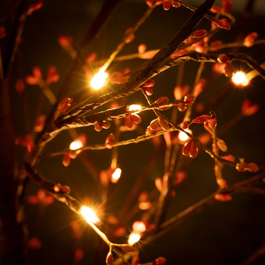 4' Black LED Tree