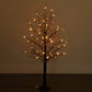 4' Black LED Tree