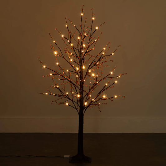 4' Black LED Tree