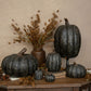 7.5" Black Tall Pumpkin