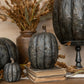 7.5" Black Tall Pumpkin