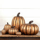 7.5" Gold Tall Pumpkin