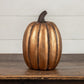 14" Gold Tall Pumpkin
