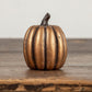 4" Gold Tall Pumpkin