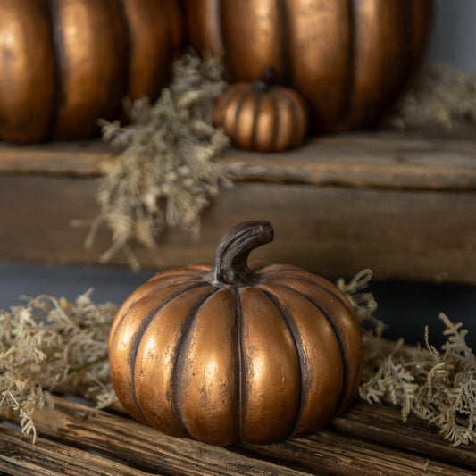 5.5" Gold Short Pumpkin