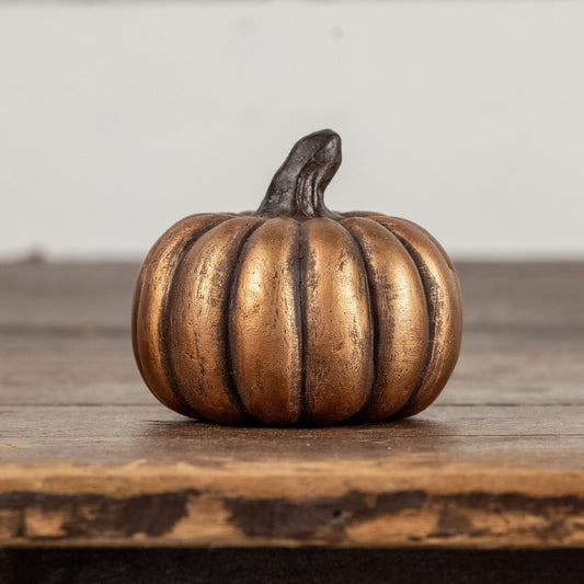 3" Gold Short Pumpkin
