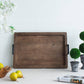 Rustic Beaded Wood Tray
