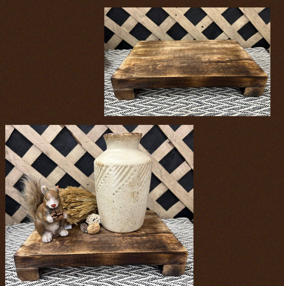 Dark Wooden Riser