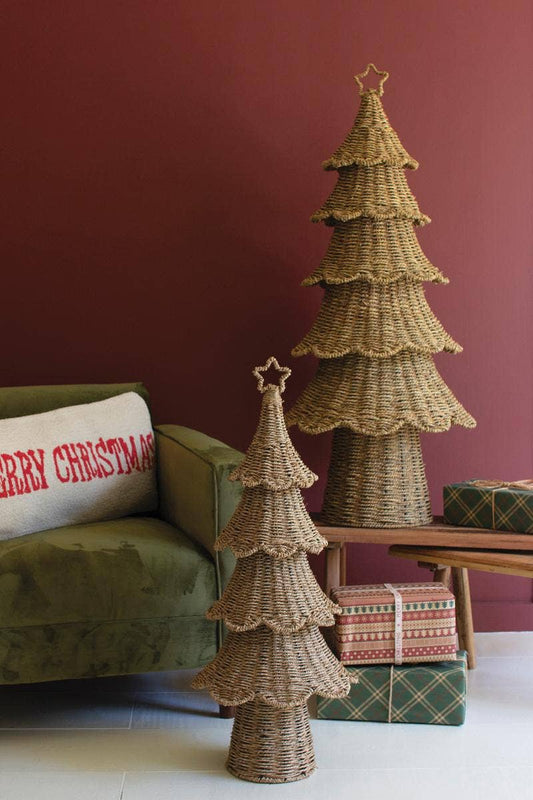 WOVEN VINE CHRISTMAS TREES
