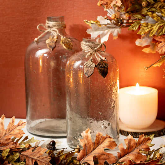 Glass Acorn Vase