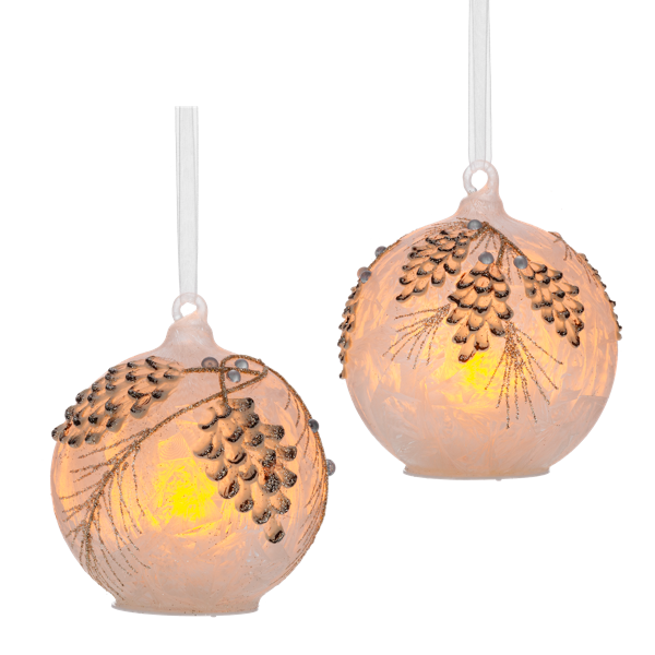 Frosted Pinecone Ornament