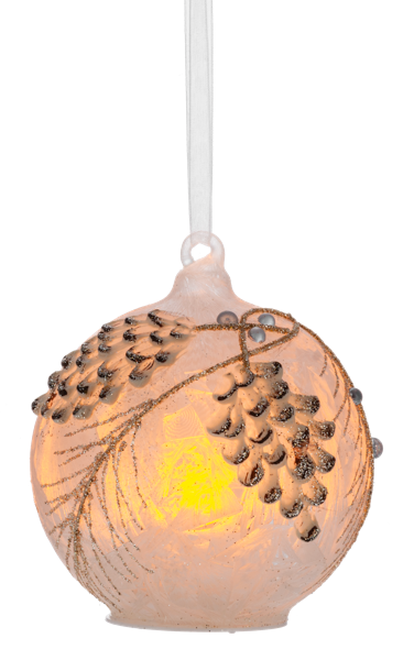 Frosted Pinecone Ornament