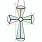 Iridescent Stained Glass Cross