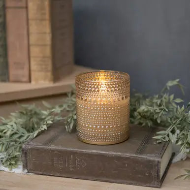 Champagne Dotted Glass