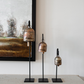 Vintage Inspired Iron Bell Stands Shelf Styling