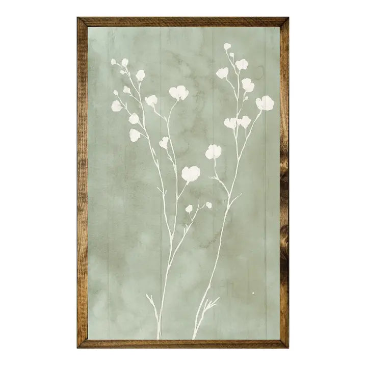 Minimal White Wildflower