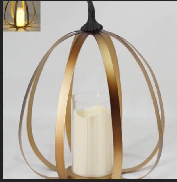 Gold Metal Pumpkin