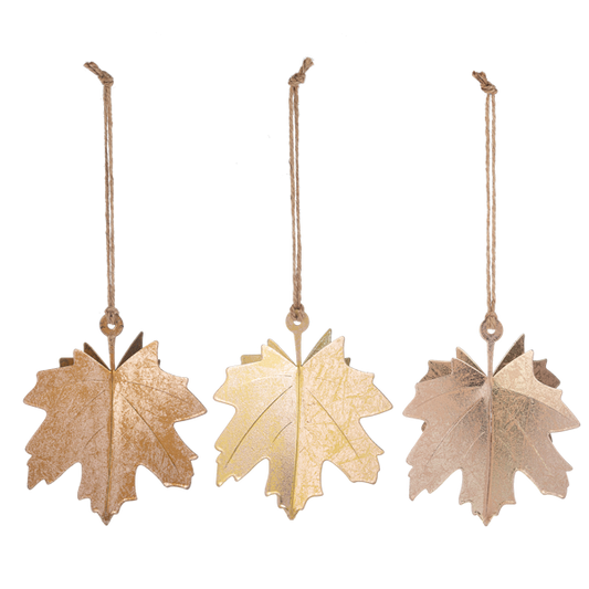 Metallic Maple Leaf Ornament