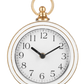 Round Desk Clock with Gold Accent