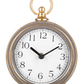 Round Desk Clock with Gold Accent
