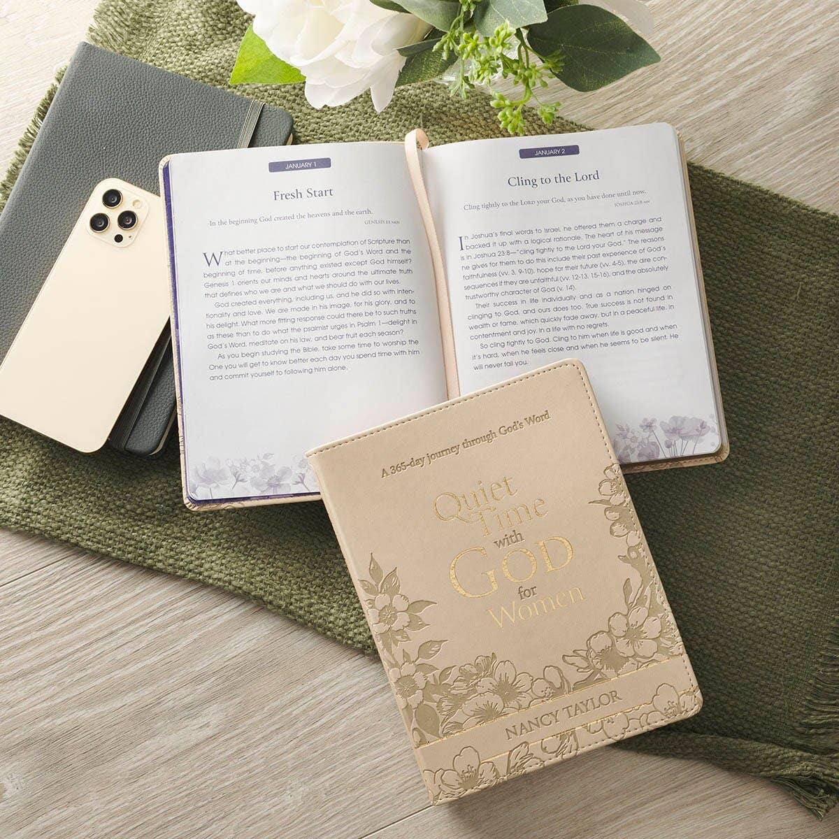 Devotional Quiet Time with God for Women Faux Leather