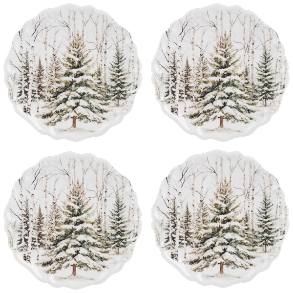 Winter Forest Dinner Plate