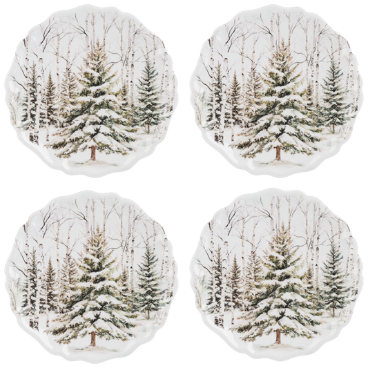 Winter Forest Dinner Plate