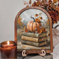 Fall Book Trio with Pumpkin