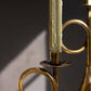 S/3 BRASS TAPER CANDLE HOLDERS